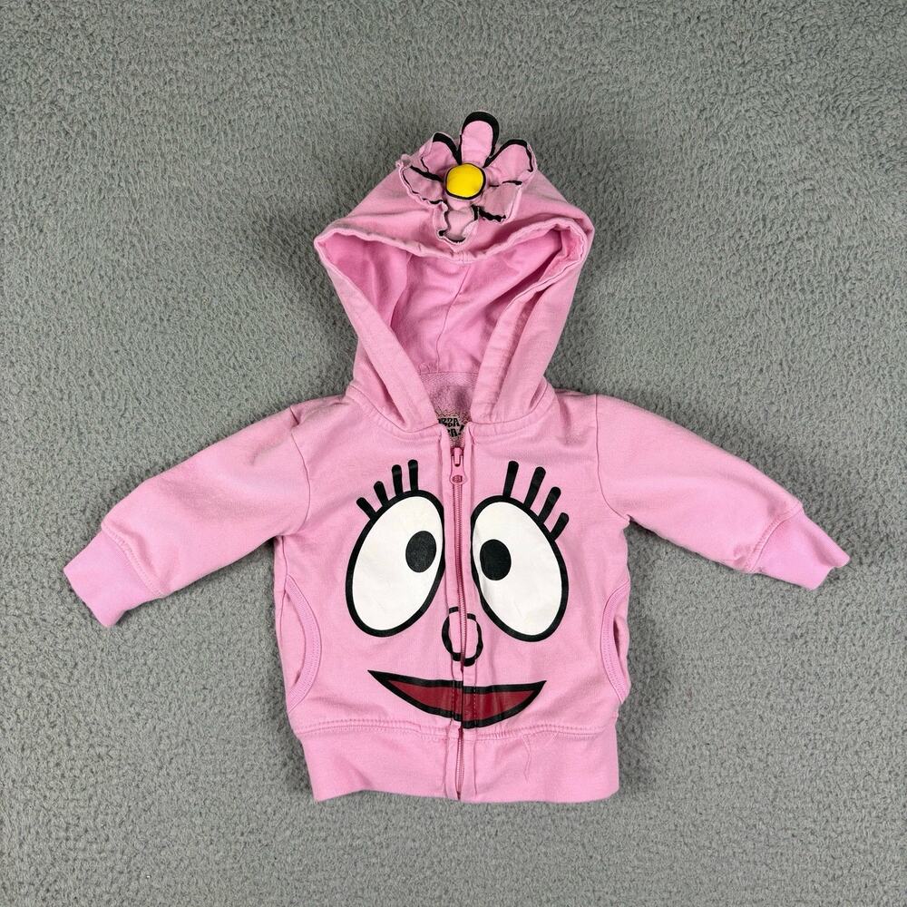 Yo Gabba Gabba Foofa Hoodie Toddler 12 Months Pink Zip Sweatshirt Baby